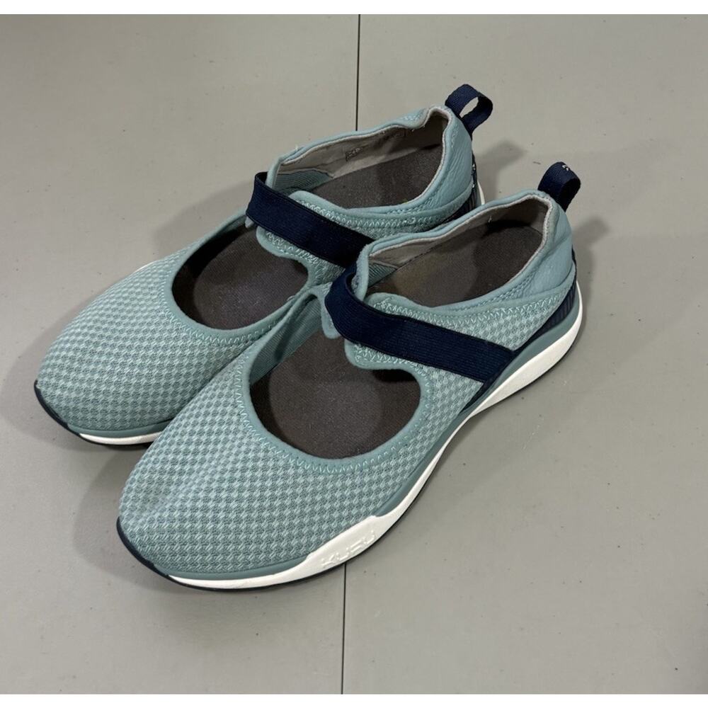 Kuru Lucy Slip On Mary Jane Shoes Blue Mesh Flats Comfort Women’s Size 9